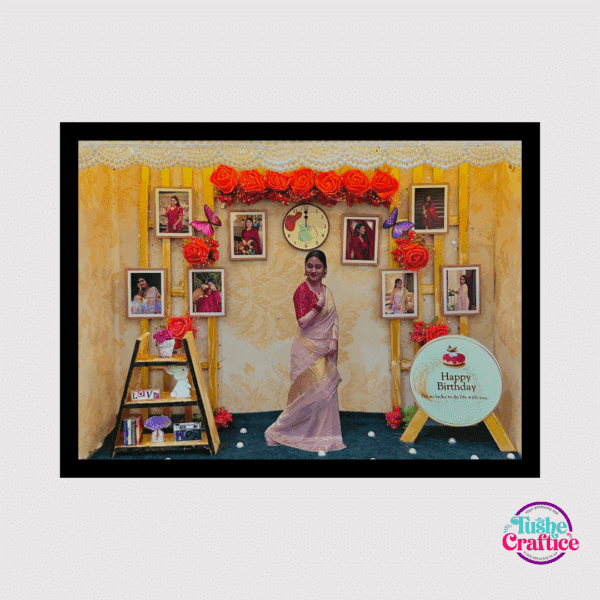 Birthday Shadow Box Gift in Bangladesh – Personalized Wooden Frame