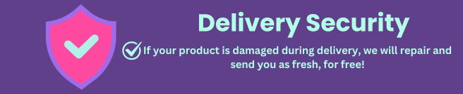 Delivery security- if your product is damaged during delivery we will send you a new product for free by tushe crafice.
