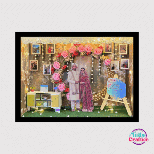 Wedding Shadow Box Gift in Bangladesh – Custom Wooden Frame for Couples