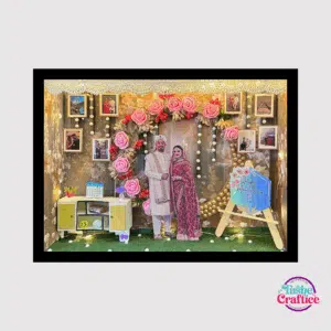Wedding Shadow Box Gift in Bangladesh – Custom Wooden Frame for Couples