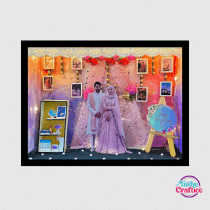 customised 3D Shadow box-anniversary theme,Frame by tushe craftice
