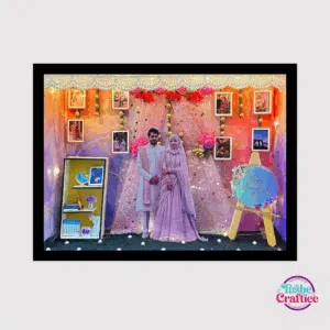customised 3D Shadow box-anniversary theme,Frame by tushe craftice