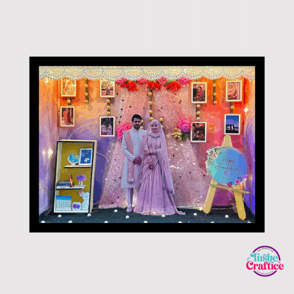 customised 3D Shadow box-anniversary theme,Frame by tushe craftice