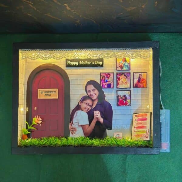 mother's day shadow box with light by tushe_craftice