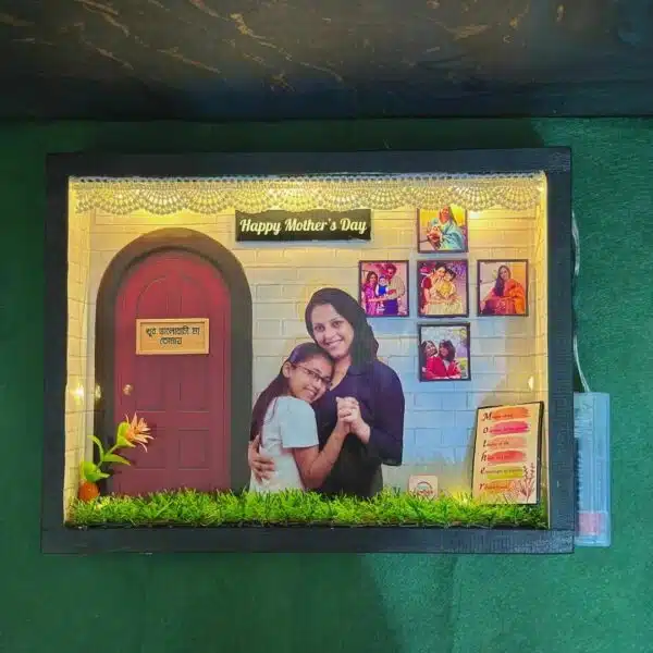 mother's day shadow box with light by tushe_craftice