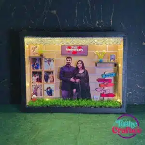 Anniversary Gift Box with glowing lights and personalized messages 