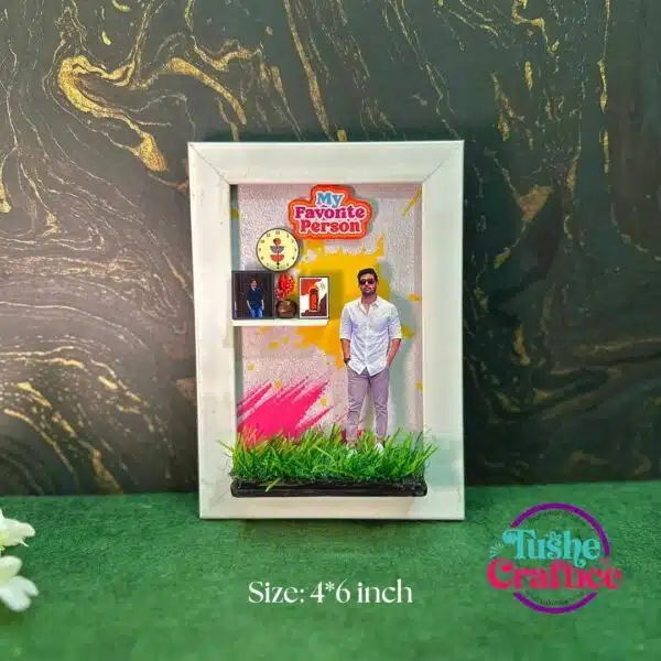 Unique handcrafted gift for him – My Favorite Person themed photo frame in Bangladesh