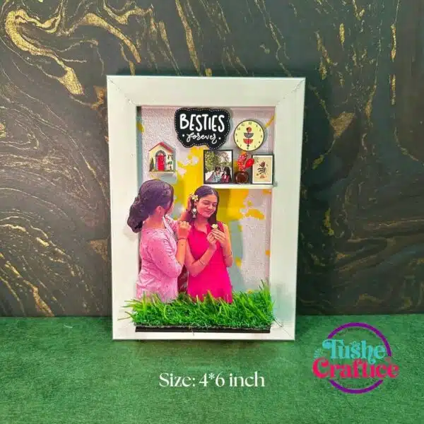 Besties Forever personalized 4x6 friendship photo frame gift in Bangladesh