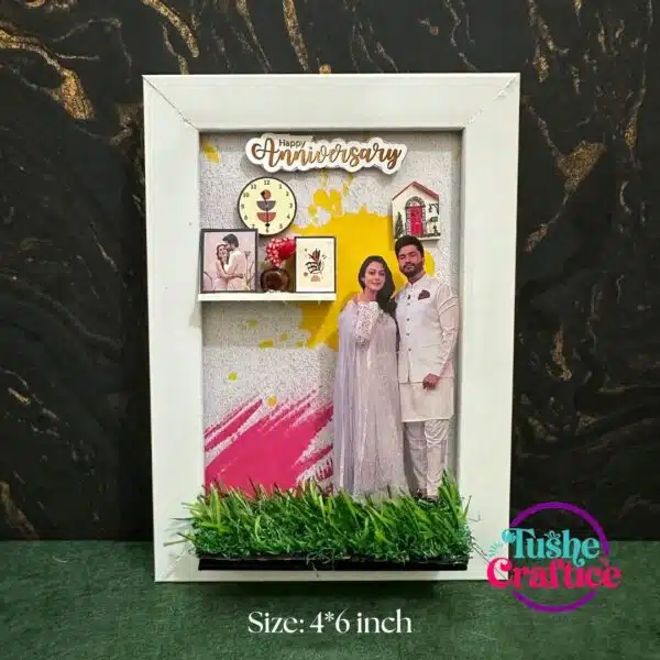 Anniversary gift frame 4*6 inch 3D miniature photo frame