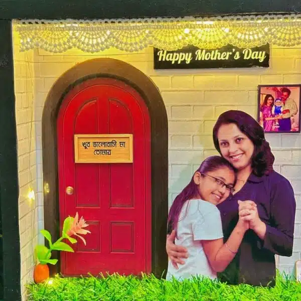 mother's day shadow box with light by tushe_craftice