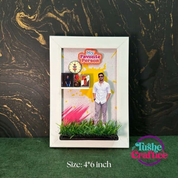 Customized fiber photo frame for him – perfect gift for boyfriend or husband