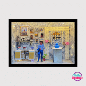 3D birthday shadow box- 3D frame with lights by tushe craftice