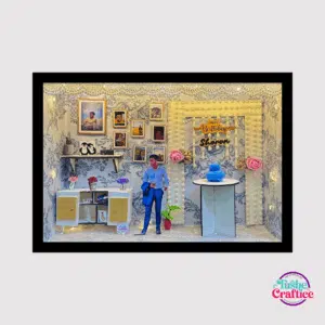 3D birthday shadow box- 3D frame with lights by tushe craftice