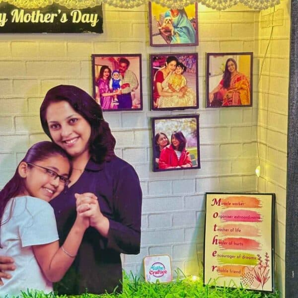 mother's day shadow box with light by tushe_craftice