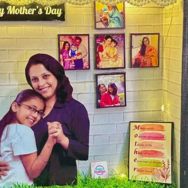 mother's day shadow box with light by tushe_craftice