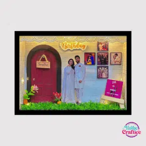 Beautiful Birthday gift Miniature Frame made by tushe craftice