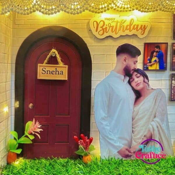 Personalized Birthday Gift Box with glowing lights and heartfelt messages