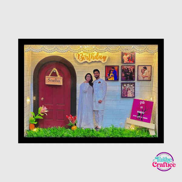 Beautiful Birthday gift Miniature Frame made by tushe craftice