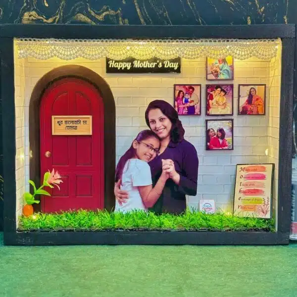 mother's day shadow box with light by tushe_craftice