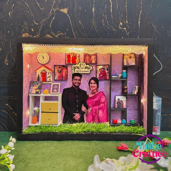 Anniversary & Birthday Shadow Box gift tushe craftice