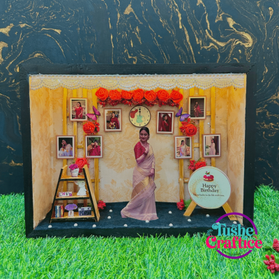 Birthday Shadow Box Gift in Bangladesh – Personalized Wooden Frame