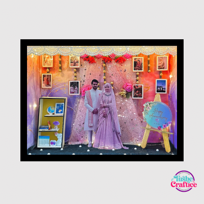 customised 3D Shadow box-anniversary theme,Frame by tushe craftice